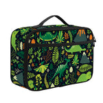 Cute Dinosaur And Floral Pattern Print Portable Lunch Bag