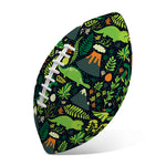 Cute Dinosaur And Floral Pattern Print Rugby Ball