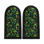 Cute Dinosaur And Floral Pattern Print Skillet Handle Cover