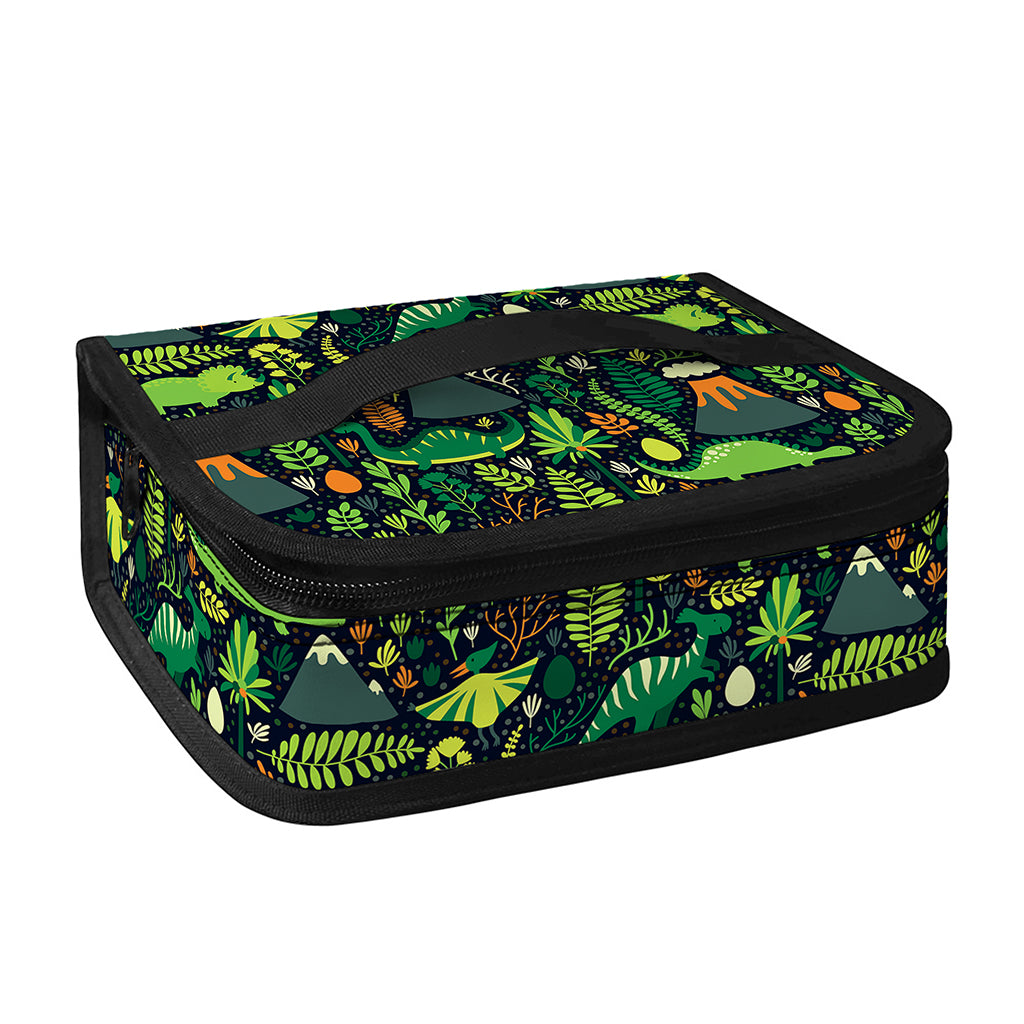 Cute Dinosaur And Floral Pattern Print Small Lunch Bag