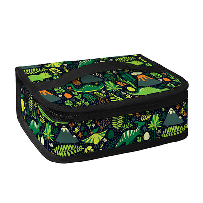 Cute Dinosaur And Floral Pattern Print Small Lunch Bag