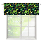 Cute Dinosaur And Floral Pattern Print Window Valance