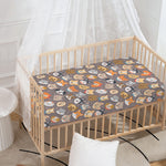 Cute Dog Emoji Pattern Print Baby Crib Sheet