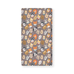 Cute Dog Emoji Pattern Print Baby Crib Sheet
