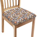 Cute Dog Emoji Pattern Print Chair Cushion Cover