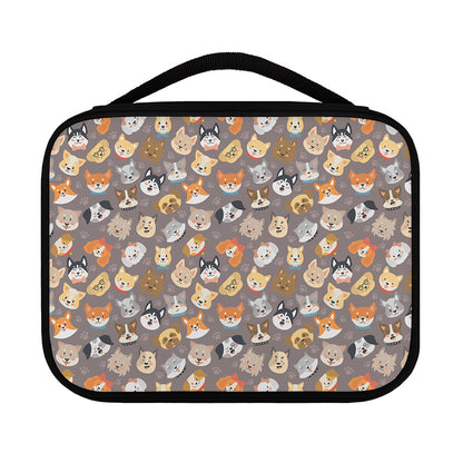 Cute Dog Emoji Pattern Print Classic Bible Case