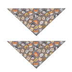 Cute Dog Emoji Pattern Print Dog Bandana