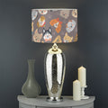 Cute Dog Emoji Pattern Print Drum Lamp Shade
