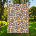 Cute Dog Emoji Pattern Print Garden Flag