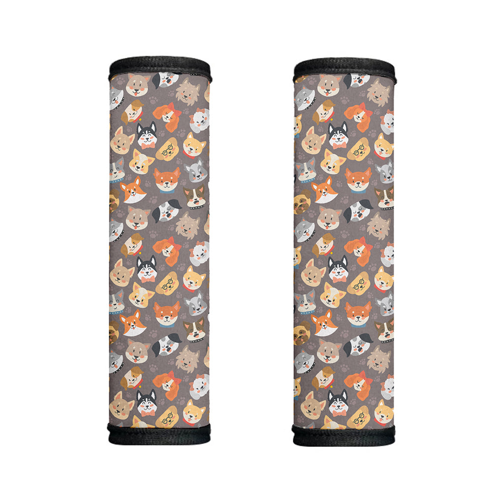 Cute Dog Emoji Pattern Print Handle Covers