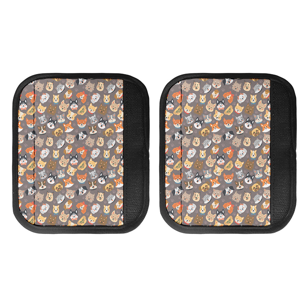 Cute Dog Emoji Pattern Print Handle Covers