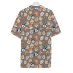 Cute Dog Emoji Pattern Print Hawaiian Shirt