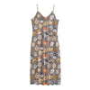 Cute Dog Emoji Pattern Print Jersey Midi Cami Dress