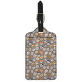 Cute Dog Emoji Pattern Print Luggage Tag