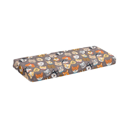 Cute Dog Emoji Pattern Print Piano Keyboard Cover