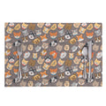 Cute Dog Emoji Pattern Print Placemat