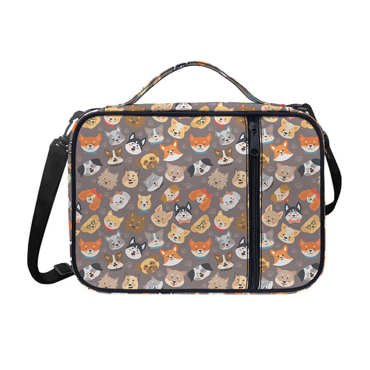 Cute Dog Emoji Pattern Print Shoulder Strap Bible Bag