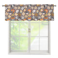 Cute Dog Emoji Pattern Print Window Valance