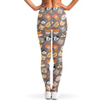 Cute Dog Emoji Pattern Print Women's Leggings