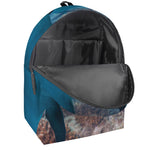 Cute Dolphins In The Ocean Print Backpack
