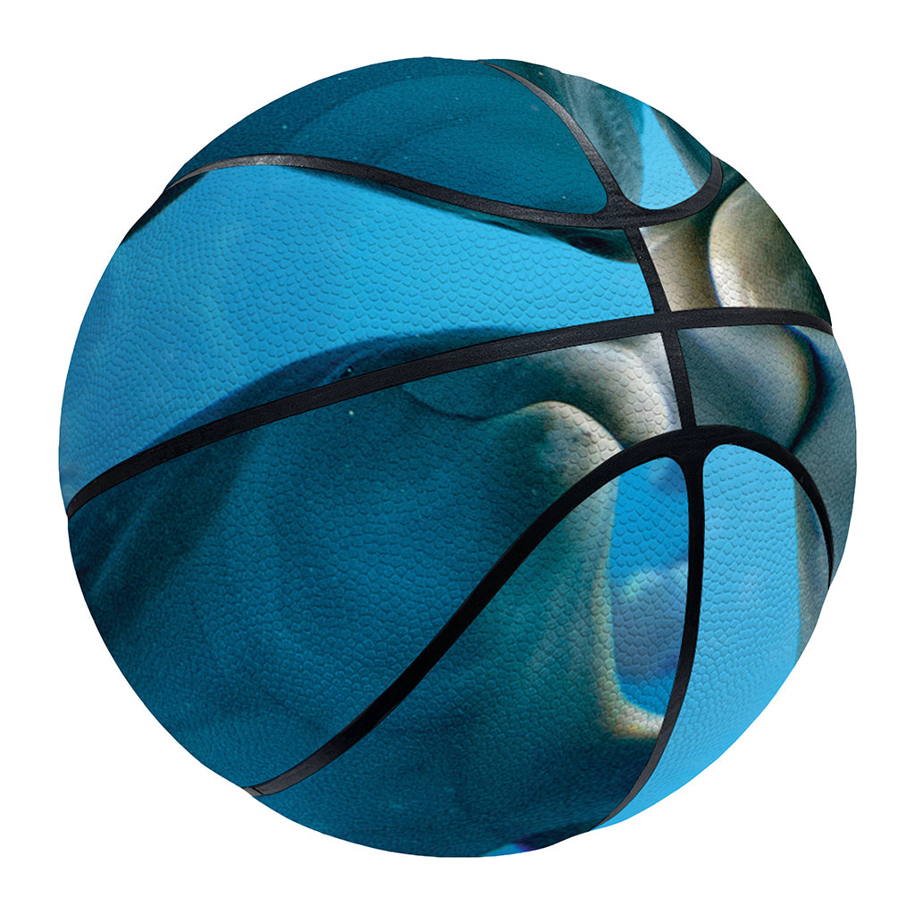 Cute Dolphins In The Ocean Print Basketball