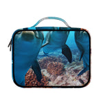 Cute Dolphins In The Ocean Print Briefcase Bible Bag
