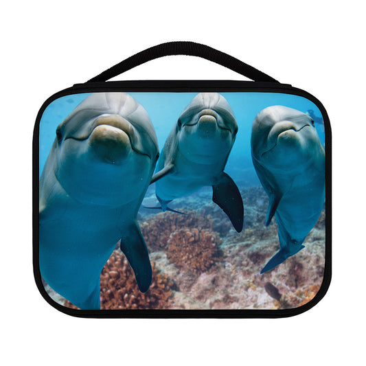 Cute Dolphins In The Ocean Print Classic Bible Case