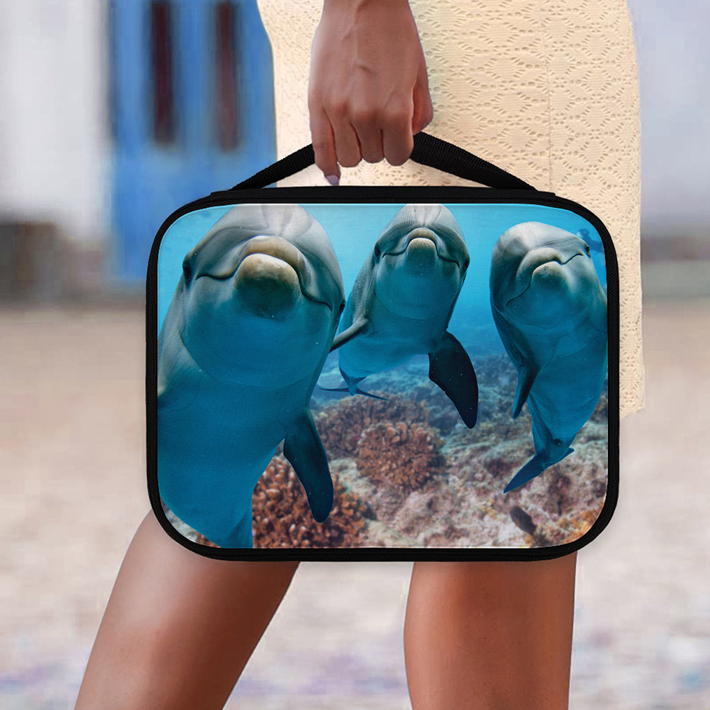 Cute Dolphins In The Ocean Print Classic Bible Case