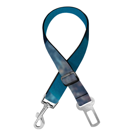 Cute Dolphins In The Ocean Print Dog Seat Belt