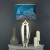 Cute Dolphins In The Ocean Print Drum Lamp Shade