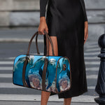 Cute Dolphins In The Ocean Print Duffle Bag