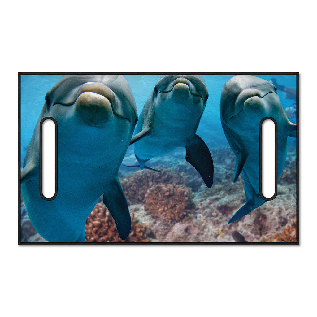 Cute Dolphins In The Ocean Print Golf Cart Seat Cover