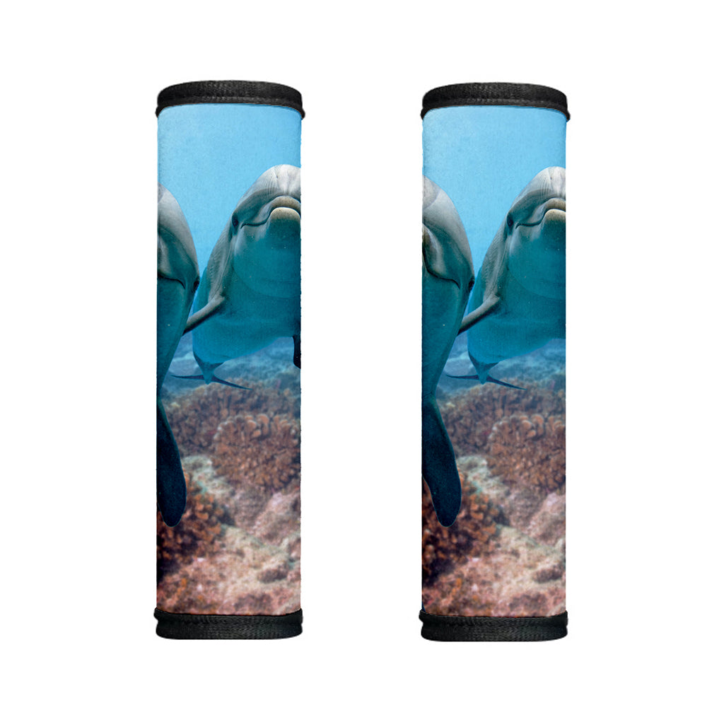 Cute Dolphins In The Ocean Print Handle Covers