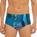 Cute Dolphins In The Ocean Print Men's Triangle Swim Briefs