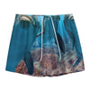 Cute Dolphins In The Ocean Print Mesh Shorts