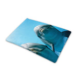 Cute Dolphins In The Ocean Print Pet Cooling Mat Cover