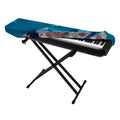 Cute Dolphins In The Ocean Print Piano Keyboard Cover