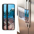 Cute Dolphins In The Ocean Print Refrigerator Handle Covers