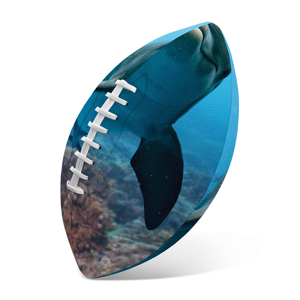 Cute Dolphins In The Ocean Print Rugby Ball