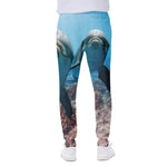 Cute Dolphins In The Ocean Print Scuba Joggers