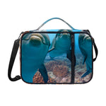 Cute Dolphins In The Ocean Print Shoulder Strap Bible Bag