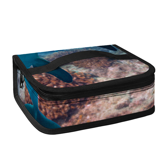 Cute Dolphins In The Ocean Print Small Lunch Bag