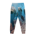 Cute Dolphins In The Ocean Print Sweatpants