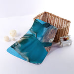 Cute Dolphins In The Ocean Print Towel