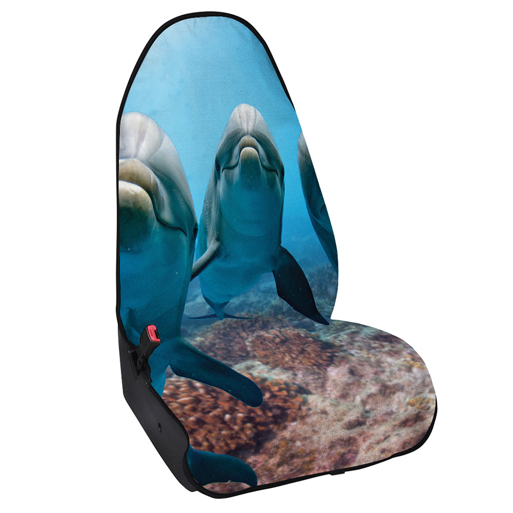 Cute Dolphins In The Ocean Print Waterproof Car Seat Cover