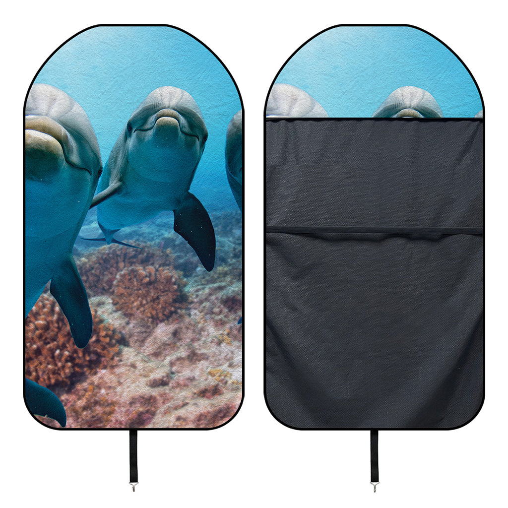 Cute Dolphins In The Ocean Print Waterproof Car Seat Cover