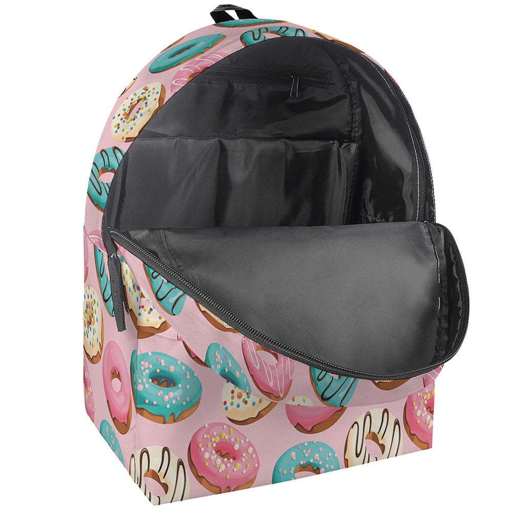 Cute Donut Pattern Print Backpack