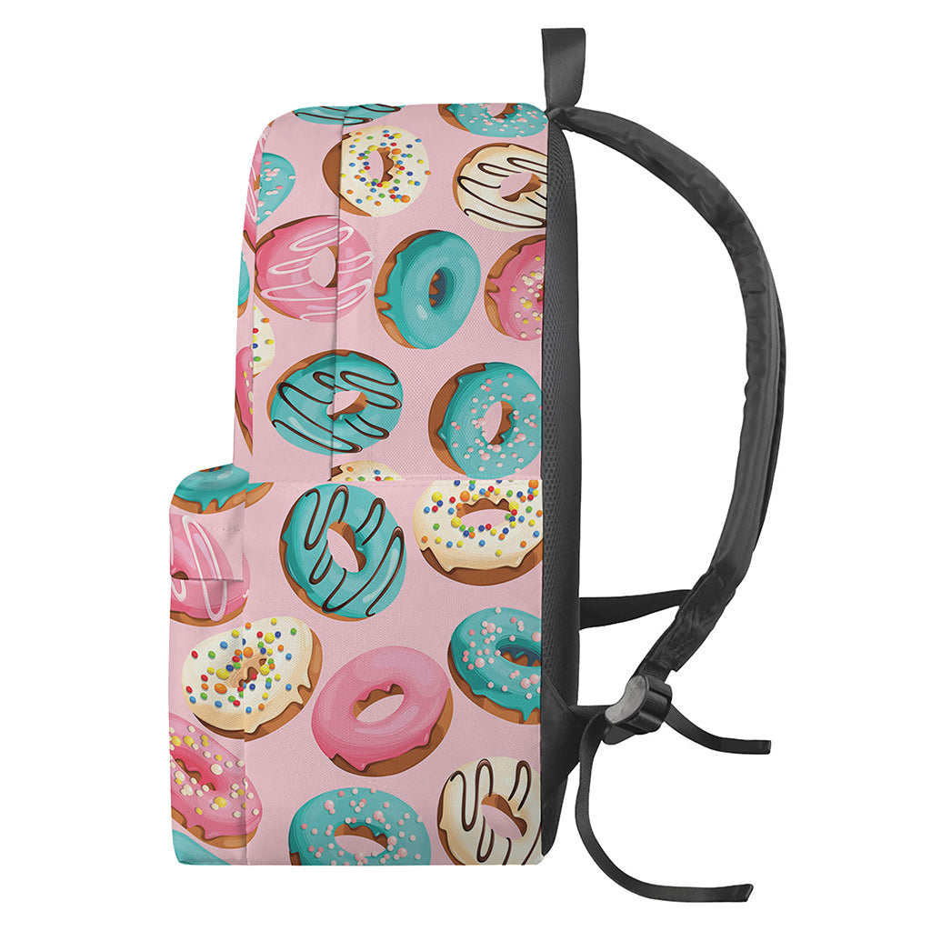 Cute Donut Pattern Print Backpack