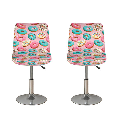Cute Donut Pattern Print Bar Stool Covers
