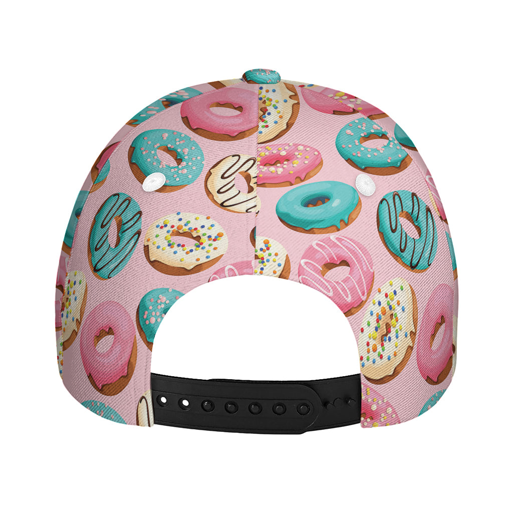 Cute Donut Pattern Print Baseball Cap